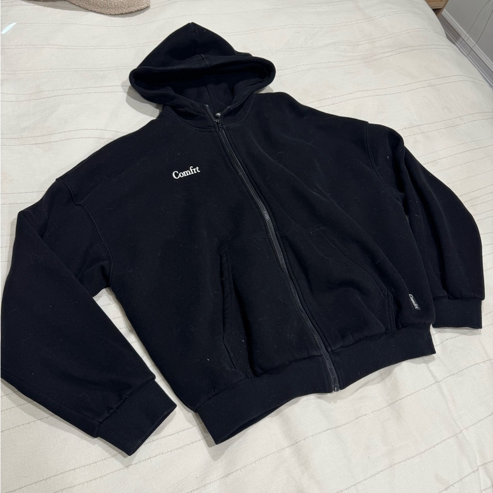 Comfrt Black Cloud Zip Hoodie